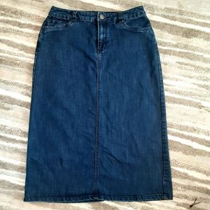 Christopher & Banks Maxi Denim Skirt 6
